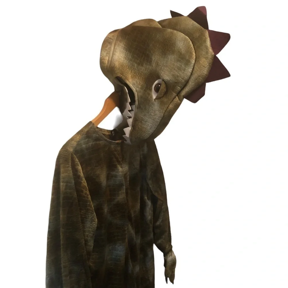 Forum Novelties  Dinosaur Costume, Green Halloween Sz. L Youth Large Mask Warm